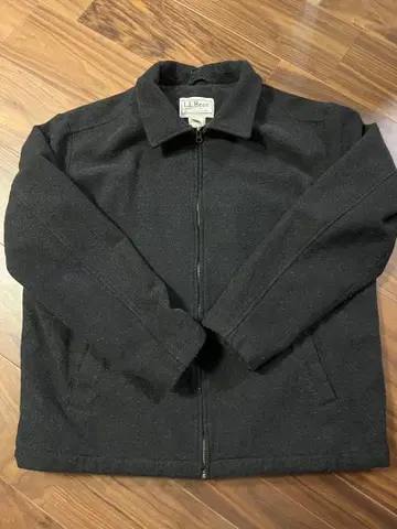 L.L.Bean 남성용 블랙 울 자켓 L