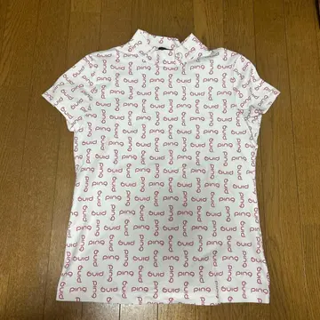 PING 로고 프린트 피케 셔츠 S 사이즈