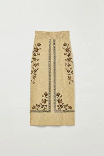 Eaphi SCARF MOTIF KNIT SKIRT