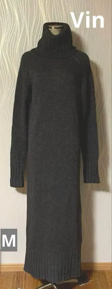 Vin  니트 롱 원피스 터틀