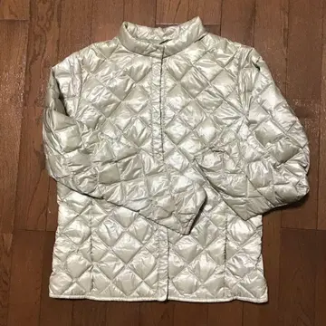 유니클로 다운 자켓 XL 베이지