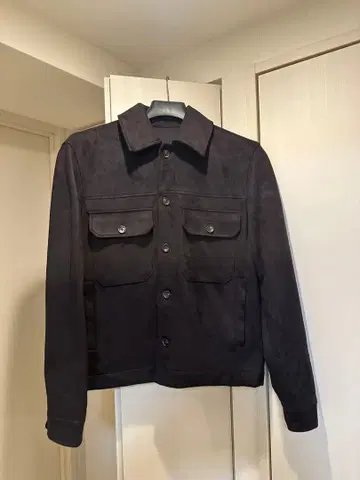 ZARA 스웨이드풍 자켓 블랙 S 사이즈