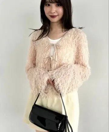 frayid 페더 리본 가디건