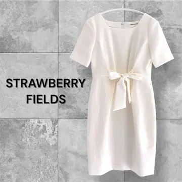 스트로베리 필드 허리 리본 반팔 원피스 일본제