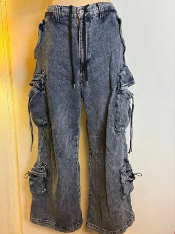 미사용 ZARA MAISON SPECIAL 카고 팬츠 다크 블루