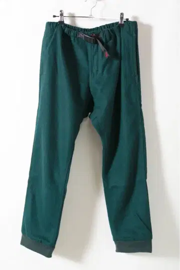 그라미치 울 리브 팬츠 그린