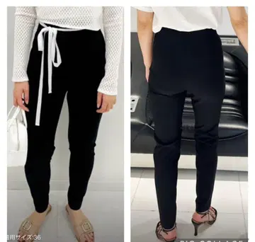 에디트포르르 abc 하이웨스트 스트레치 슬림 팬츠 36