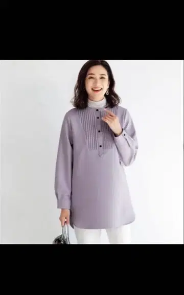 [택 포함 새상품] 하르메쿠 셔츠 M 라벤더