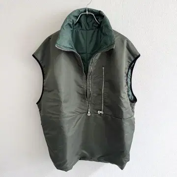 레어 itti Lui's 별주 퍼 베스트 그린 나일론 남성용 레어