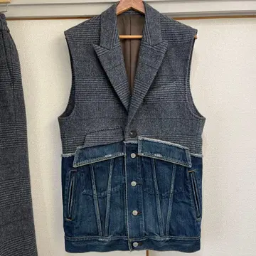 SUBLATIONS DENIM DOCKING TAILORED VEST