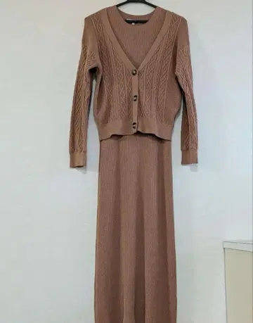 프로포션 바디 드레싱 니트 원피스 셋업 사이즈 2