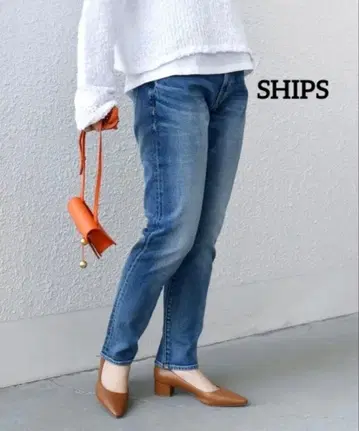 [ 새상품급 ] SHIPS 쉽스 슬림 테이퍼트 데님 XS WEB 한정판