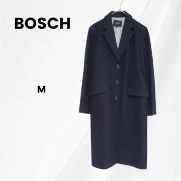 보쉬 BOSCH 울 롱 코트 M 네이비 모 100% 가을/겨울