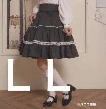 [미사용 새상품] 샬롯의 수요일 아이노 에리 시마무라 스커트 블랙 LL