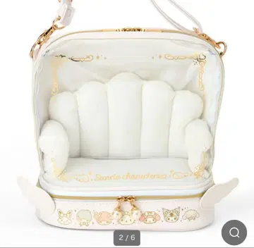 산리오 엔조이 아이돌 시리즈 순백천사 봉제 인형 숄더백