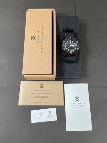 NAVAL WATCH 자동 시계 블랙 미사용품