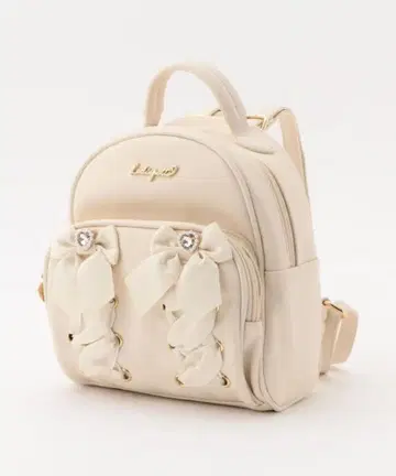 LODISPOTTO 리본 포함 아이보리 백팩