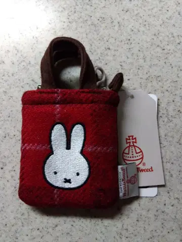 해리스 트위드 미피 레드 토트 참