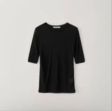 Sheer Clear Half Top 블랙