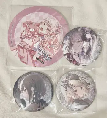 아키야마 미즈키 시노노메 에나 카가미네 린 글리터 캔뱃지 산리오 코스터