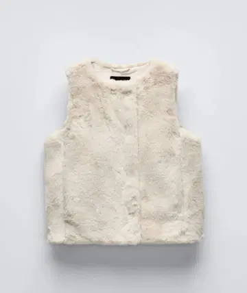 ZARA 인조 모피 베스트