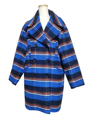 SLY 체크 무늬 체스터 코트 사이즈 2