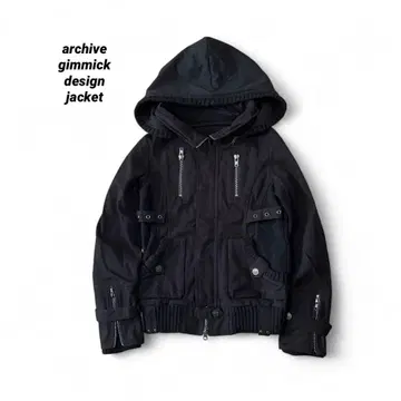 archive gimmick design parka y2k BLK