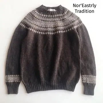 노아 이스터리 스웨터 울 노르딕 무늬