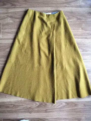 IENA 머스타드 플레어 스커트 S 사이즈