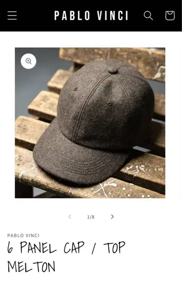 PABLO VINCI 6 PANEL CAP / MELTON
