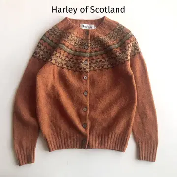 할리 오브 스코틀랜드 가디건 노르딕 무늬