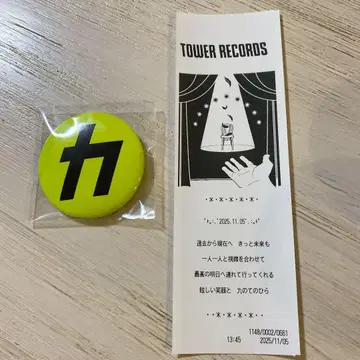 snowman 캔맥스 캔뱃지 및 기념 영수증 2점