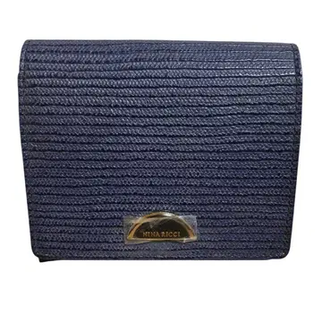 미사용 니나리치 NINA RICCI 지갑 접이식 지갑 네이비