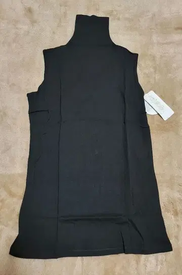 천사의 면 쉬폰 슬리브리스 블랙