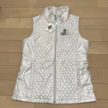 Black & White 여성용 베스트 화이트