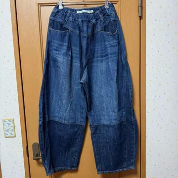 niko and - 이지 배럴 데님 인디고 팬츠 L 새상품급