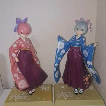 라무 렘 기모노 피규어 세트 리제로