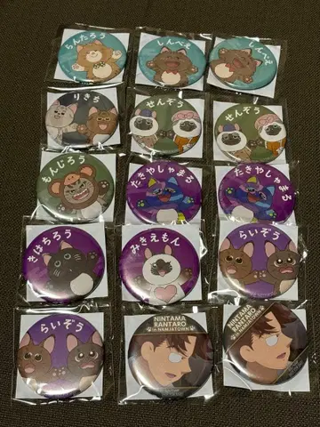 닌타마 란타로 캔뱃지 난자타운 마스코트 장면 사진 배지