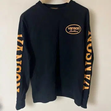 vanson 블랙 롱 슬리브 셔츠 S