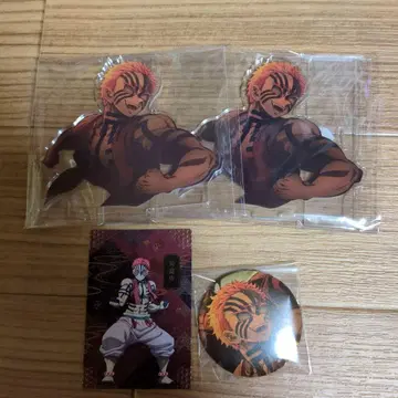 귀멸의 칼날 무한열차편 키 비주얼 랜덤 아크릴 스탠드 A 카드 아카자