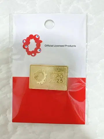 간사이 엑스포 로고 마크 핀 배지 골드