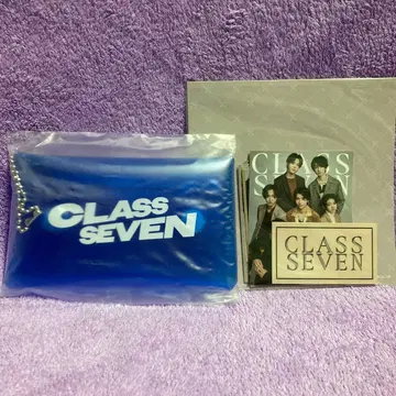 CLASSSEVEN 클래스세븐 오리지널 스티커 세트 클리어 파우치