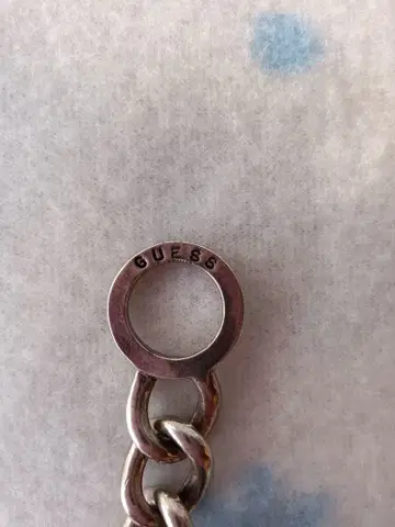 GUESS 80년대 미사용품 VTG 체인 팔찌 실버