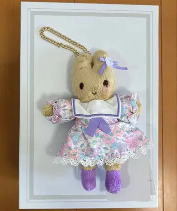 [택 포함 새상품] 마론 크림 마스코트 백참 퍼플