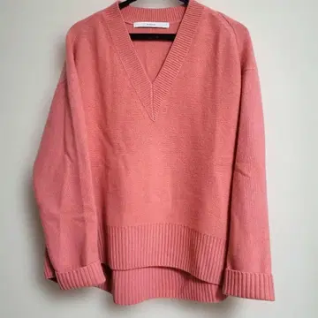FRAMeWORK 핑크 V넥 긴팔 니트