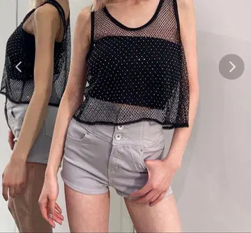 GYDA 하이웨스트 버튼 숏팬츠