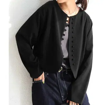 antiqua 안티카 숏 자켓 자켓 블랙 블랙