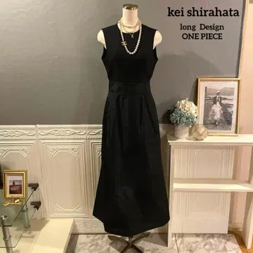 [ 2만 엔 ] kei shirahata 블랙 디자인 원피스