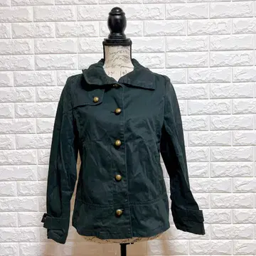 Accuse 골드 버튼 자켓 면100% 일본제 빅 옷깃