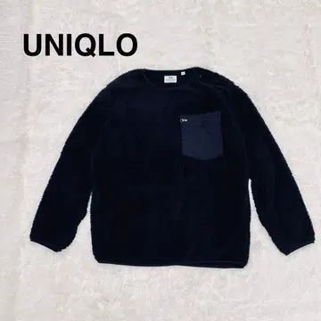 유니클로 플리스 풀오버 블랙 M 보아 엔지니어드 가먼츠